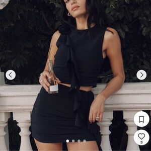 Abercrombie and fitch cascading ruffle top NWT